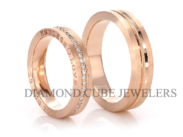 Diamond Cube - Rose Gold